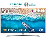 Hisense H50U7B - Smart TV ULED 50' 4K Ultra HD con Alexa Integrada, Bluetooth, Dolby Vision HDR, HDR 10+, Audio Dolby Atmos, Ultra Dimming, Smart TV VIDAA U 3.0 IA, mando con micrófono