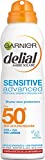 Garnier Delial Sensitive Advanced - Bruma Seca Protector Solar para Pieles Claras, Sensibles e Intolerantes al Sol IP50+ - 200 ml