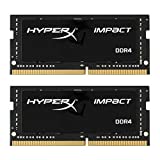 HyperX HX424S14IBK2/32 Impact DDR4 - Kit de Memoria RAM 2400MHz CL14 SODIMM 32GB (2x16GB)