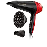 Remington Secador de Pelo Thermacare Edición Manchester United, Iónico, Cabello Sin Encrespamiento, 2200 W, Silencioso, 2 Concentradores, 1 Difusor, 3 Temperaturas, 2 Velocidades, D5755