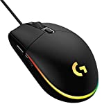 Logitech G203 LIGHTSYNC Ratón Gaming con Iluminación RGB Personalizable, 6 Botones Programables, Captor 8K para Gaming, Seguimiento de hasta 8,000 DPI, Ultra-ligero - Negro