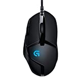 Logitech G402 Hyperion Fury Ratón Gaming con Cable, Seguimento Óptico 4,000 DPI, Peso Reducido, 8 Botones Programables, PC/Mac - Negro