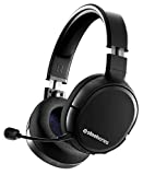 SteelSeries Arctis 1 Wireless – Auriculares inalámbricos para juegos, USB-C Inalámbrico – PS4 / PC / Nintendo Switch & Lite / Android, Negro (PS4)