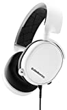 SteelSeries Arctis 3 - Auriculares de Juego Multiplataforma - Para PC, Playstation 5, PS4, Xbox One, Nintendo Switch, RV, Android y iOS - Blanco