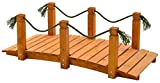 GASPO Puente para Estanque, Puente para jardín de Madera Maciza de Pino, 152 x 67 x 50 cm, Calidad austríaca, Sistema de ensamble Sencillo