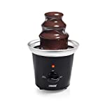 Princess 292994 Fuente de chocolate con 3 alturas, 22.5 cm de altura, función para mantener el chocolate caliente, 0.4 L de capacidad, piezas aptas para lavavajillas, carcasa de acero inoxidable, 32 W