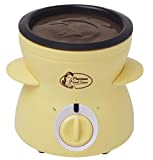 Bestron Fondue de chocolate para 2 personas, mini set de fondue de chocolate, incl. 10xskewers, 10xforks y 1xspatula, 25Watt, Color: Amarillo