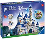 Ravensburger 3D Puzzle 12587 - Disney Castle - Rompecabezas 3D para adultos y niños a partir de 10 años, Mercancía de Disney, con 216 piezas de rompecabezas numeradas (312 piezas)