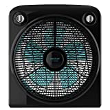 Cecotec Ventilador de Suelo EnergySilence 6000 PowerBox Black, 50 W, 5 aspas, 3 velocidades, Motor de Cobre, Regilla Rotatoria, Temporizador de 2h