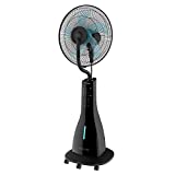 Cecotec Ventilador Nebulizador de Agua EnergySilence 690 Freshessence. 90 W, Mando a Distancia, Potente, Oscilante, Silencioso, 3 Velocidades, 3L, Temporizador 7,5h, Pantalla LCD, Motor de Cobre