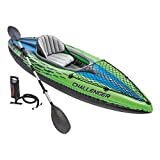 Intex 68305NP - Kayak hinchable Challenger K1 con un remo 274 x 76 x 33 cm