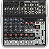 Mezclador Behringer XENYX Q1202USB Premium de 12 entradas y 2 buses con preamplificadores y compresores de micrófono XENYX, ecualizadores británicos e interfaz de audio/USB