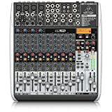 Mezclador Behringer XENYX QX1622USB Premium de 16 entradas y 2/2 buses con preamplificadores de micrófono y compresores XENYX, procesador Klark Teknik Multi-FX, opción inalámbrica e interfaz USB/audio