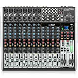 Mezclador Behringer XENYX X2222USB Premium de 22 entradas y 2/2 buses con preamplificadores y compresores de micrófono XENYX, ecualizadores británicos