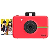 Polaroid Snap - Cámara digital instantánea, tecnología de impresión Zink Zero Ink, 10 Mp, Bluetooth, micro SD, fotos de 5 x 7.6 cm, rojo