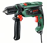 Bosch Home and Garden EasyImpact 550 - Taladro percutor (550 W, empuñadura adicional, tope de profundidad, maletín), Color Negro, Verde