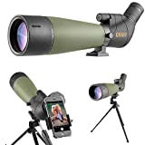 Gosky 20-60x80 Telescopio Terrestre con trípode y Adaptador para teléfono Inteligente - El Alcance Impermeable más Nuevo para Tiro al Blanco Caza Observación de Aves Paisaje de Vida Silvestre