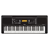 Yamaha PSR-E363 - Teclado digital portátil para principiante con 61 teclas sensibles a la velocidad con múltiples funciones de aprendizaje y Modo Dúo, color negro