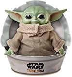 Star Wars Peluche de Baby Yoda de El Mandaloriano - Cuerpo Blando y Base Robusta - 28 cm - Regalo para Fans y Coleccionistas Adultos y Niños