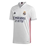 Adidas Real Madrid Temporada 2020/21 Camiseta Primera Equipación Oficial, Unisex, Blanco, S