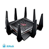 ASUS ROG Rapture GT-AC5300 - Router Gaming Tri-Banda con 8 puertos Gigabit (2 puertos gaming, Radar Wifi, Gaming APP, Link aggregation, adaptive QoS, compatible con AiMesh wifi)