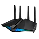 ASUS RT-AX82U - Router Gaming AX5400 Doble Banda Gigabit (Compatible PS5 y Smart TV, Modo para Juegos de móvil, AiProtection con TrendMicro, WiFi AiMesh, Puerto Gaming, Adaptive QoS, Aura RGB)