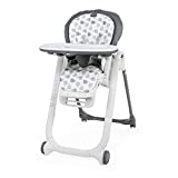 Chicco Polly Progres5 Trona Evolutiva para Bebés 0 Meses, 3 Años (15 kg), Trona Convertible y Compacta con 4 Ruedas, Ajustable y Transformable en Hamaca y Elevador de Silla para Niños, Gris (Grey)