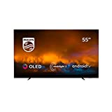Philips 55OLED804/12 Televisor Smart TV OLED 4K UHD, 55 Pulgadas (Android TV, Ambilight 3 Lados, HDR10+, Dolby Vision, P5 Picture Engine, Google Assistant, Compatible con Alexa)