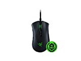 Razer DeathAdder V2 - Ratón Gaming con cable y comodidad ergonómica para PC / Mac (interruptores ópticos, sensor óptico Focus+ 20K, cable Speedflex, memoria integrada) Negro