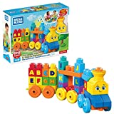 Mega Bloks Tren musical ABC, juguete de construcción para bebé +1 año (Mattel FWK22)