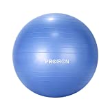 PROIRON Pelota de Pilates 75cm- Fitball Anti-Burst Pelota de Ejercicio,Yoga, Fitness, incluidos Bomba (Azul)