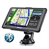 AWESAFE Navegador GPS con Bluetooth para Coches/Camiones/Autocaravana/Autobús/Furgoneta, con Mapas Europeos de 48 Países y 7 Pulgadas Pantalla Táctil