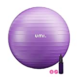 Amazon Brand - Umi - Pelota de Ejercicio Gym Ball para Fitness, Yoga, Pilates, Embarazo y Sentarse, Talla M (48-55cm)