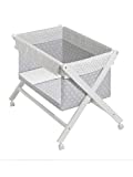 Minicuna mibebestore Plegable Animalitos Gris: Estructura + Vestidura + Colcha Desenfuntable + Colchón + Almohada