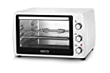 CAMRY CR-6008 Horno Eléctrico de Sobremesa Convección 63 litros, Grande, Acero Inoxidable, Asador de pollo, Temporizador, Ajuste de Temperatura, 3000W