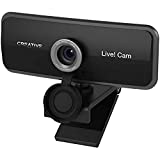 Creative Live! Cam Sync 1080p webcam USB full HD, gran angular, micro integrado, cubre-objetivo para proteger privacidad, montaje para trípode, videollamada high-res, grabación y streaming para PC/Mac