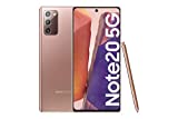 Samsung Galaxy Note Pack 20 5G – Pantalla 6,7” (AMOLED FHD+, 8GB RAM + 256GB almacenamiento, cuádruple cámara trasera, 4300 mAh carga rápida 25W) Mystic Bronze [Versión ES]