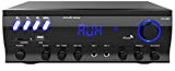 Audibax Zero 500 - Amplificador HiFi, Receptor Bluetooth Incorporado, Función Karaoke, Amplificador de Sonido con Excelente Calidad, Mando a Distancia, Entrada SD y USB, Control de Volumen y Eco