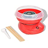 vidaXL Máquina de Algodón de Azúcar Modelo con Ruedas Potencia 480 W Color Roja