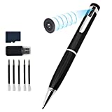 Amyway Cámaras Espía Pen, Cámaras Oculta 1080P HD Mini Cámara Portátil de Bolsillo Cámara Oculta Cámara grabadora de Audio y Video para Negocios y conferencias con detección de Movimiento