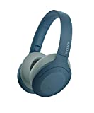 Sony WH-H910N - Auriculares inalámbricos (Bluetooth, Cancelación de Ruido, LDAC, hasta 35h de batería, Hi-Res Audio, h.Ear on, Sonido adaptativo, tecnología de Sensor de Ruido Dual, DSEE HX) Azul