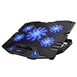 TopMate C5 Base de Refrigeradora Portatil, Laptop Cooler Cooling Pad Refrigerador para Portátiles de 10-15,6