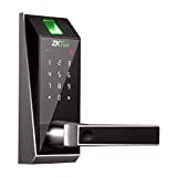 Cerradura Inteligente & Biométrica - ZKTeco AL20DB (GER) - Smart Lock con lector de Huellas Dactilares - Teclado Digital- Bluetooth 4.0 - Smartphone App - Ideal para Casa, Hoteles, Gym, Dormitorios.