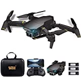 Goolsky Drone GD89 Pro RC con Cámara 4K Modo Flujo óptico Cámara Dual Automático Evitar obstáculo Sensor de Gravedad Vuelo en Pista, Modo sin Cabeza 3D Flip RC Quadcopter para Adultos Niños 3 Batería