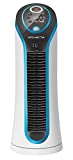 Rowenta Eole Compact VU6210F0 - Ventilador de 30 W, Airflow 3D con 3 velocidades de aire y sistema silencioso 45dB, Color Blanco, Negro Y Azul