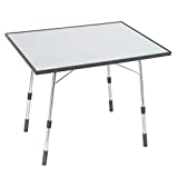 Lafuma Mesa de jardín plegable con altura ajustable, 91x69 cm, Resistente a la intemperie, California, Carbón (Gris), LFM1491-3631