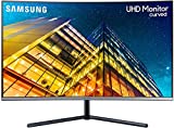 Samsung LU32R592CWRXEN - Monitor Curvo sin marcos de 32'' 4K  3840x2160, LED, UHD, 60Hz, 4ms,1500R, 2500:1, ajuste de inclinación, Gaming, Gris Oscuro