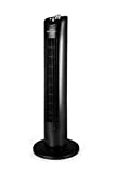 Orbegozo TW 0800 - Ventilador de torre con temporizador, bandeja para Esencias, 3 Velocidades, movimiento oscilante, 60 W, Color Negro