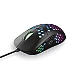 Trust Gaming GXT 960 Graphin Ligero ratón para Gaming RGB (74 Gramos, hasta 10 000 PPP, Iluminación RGB Personalizable) Negro