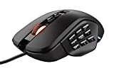 Trust Gaming GXT 970 Morfix Ratón Gaming Personalizable, 200 - 10 000 PPP, 4 Piezas Laterales Intercambiables, 14 Botones Programables, Ratón RGB para PC, Ordenador, Portátil, Negro